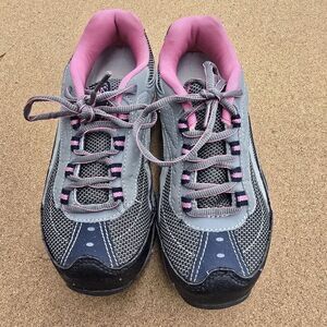 Brahma Shoes Womens Size 6 Gray Low Steel Toe Work F2413-11 Leather Non-Slip